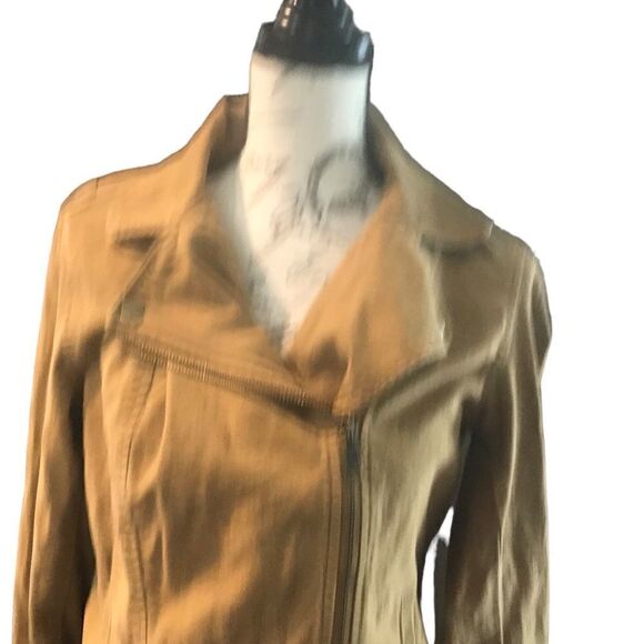 Old Navy Brown Moto Jacket Size Medium - Picture 10 of 10